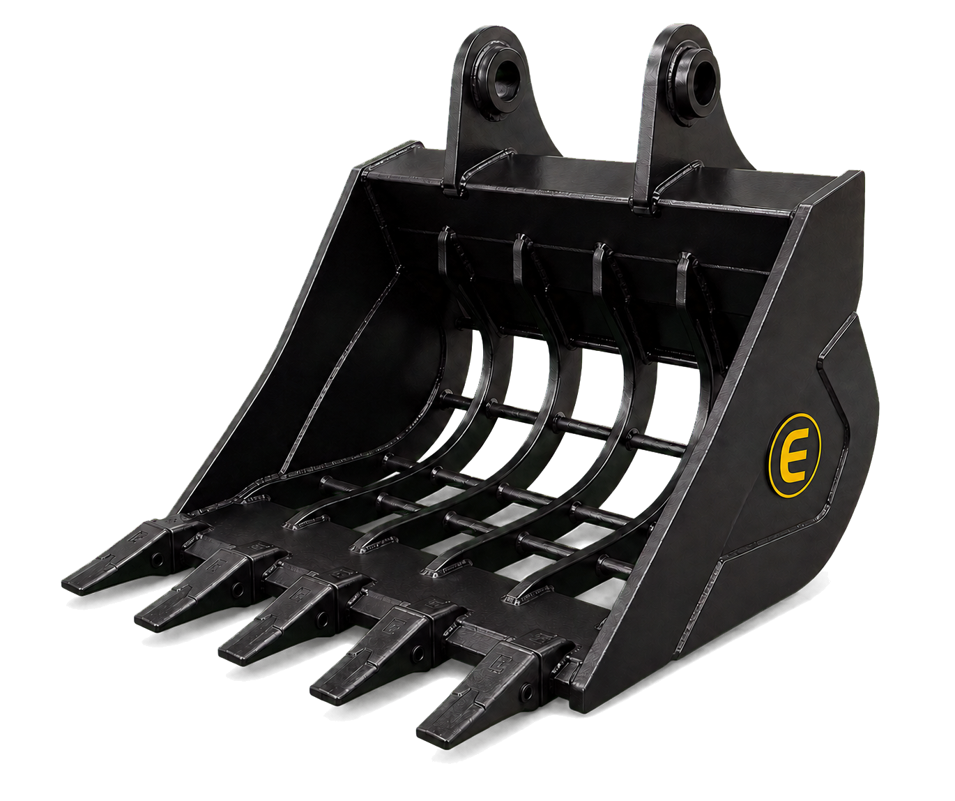 3D model of Skeleton Bucket in black paint