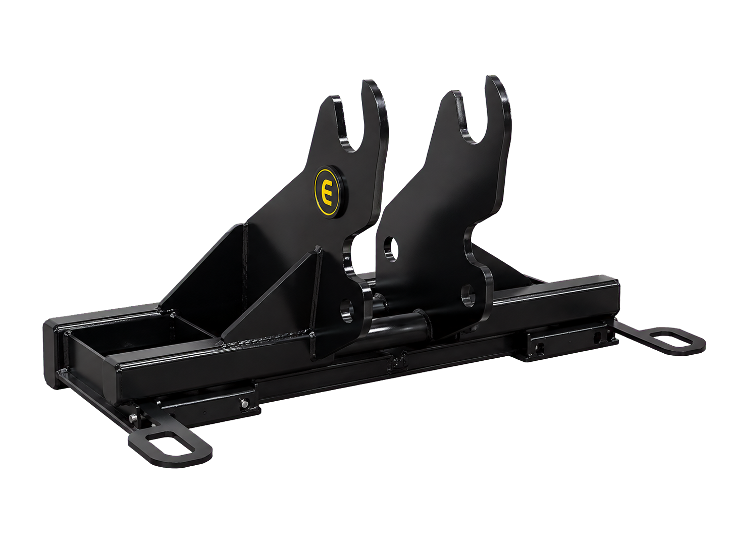 East Attachments universal skid steer quick attach for excavators in black paint